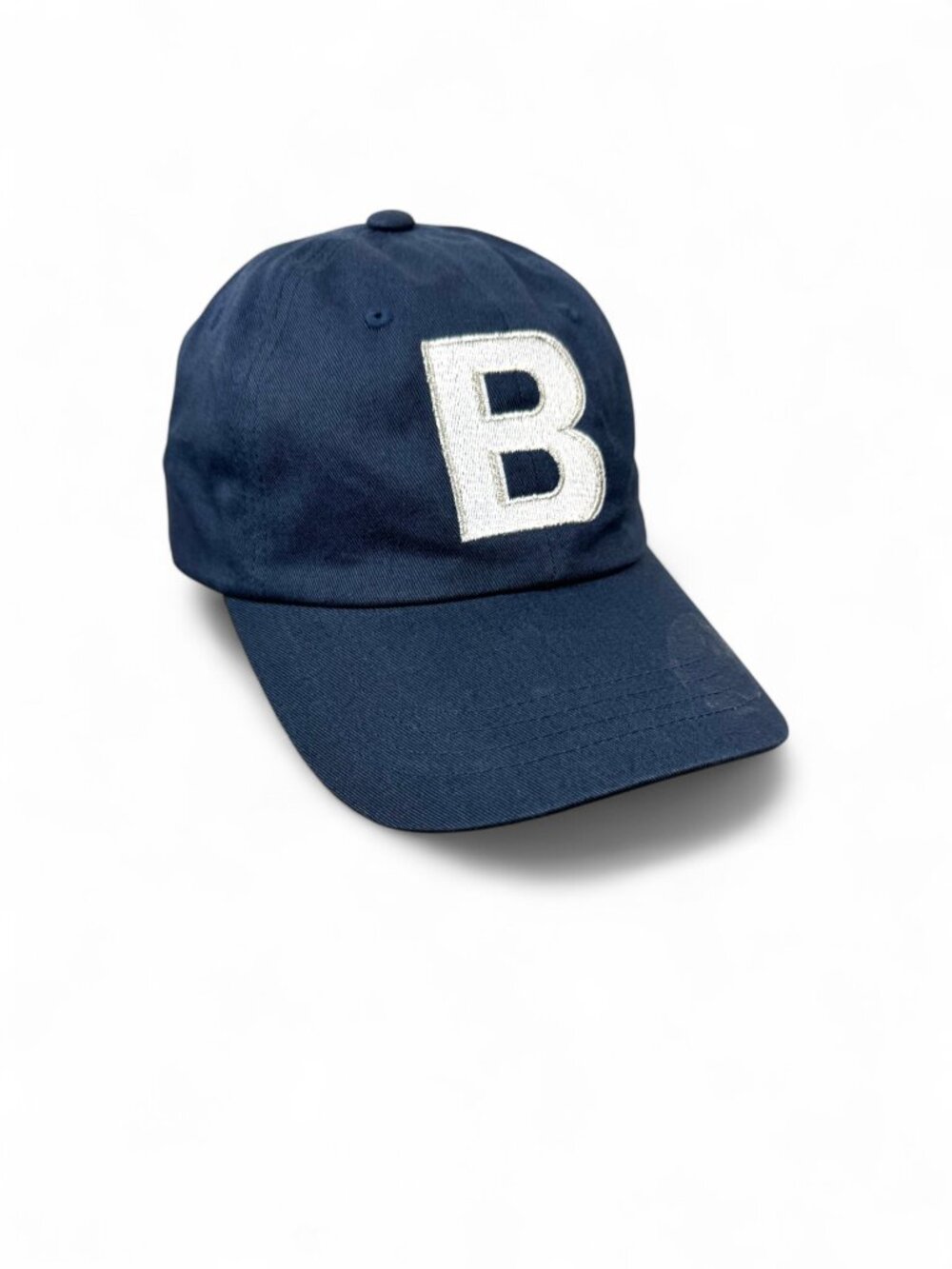 Barry Manilow B Logo Embroidered Navy Strapback Hat 100% Cotton Soft Rock
